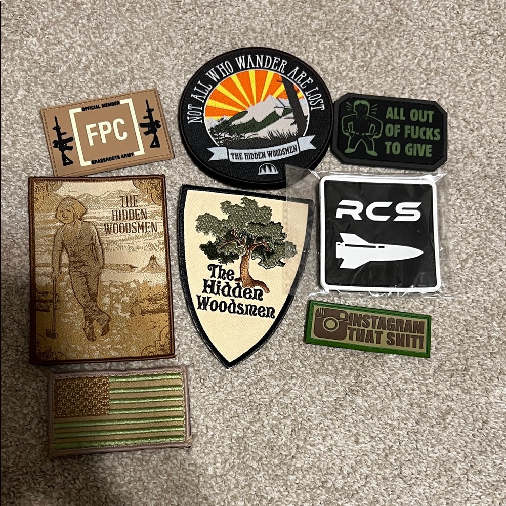 The Hidden Woodsmen and tactical patch set
